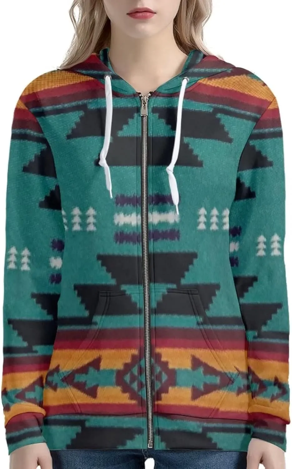 AFPANQZ Women's Zip Up Hoodie Hooded Sweatshirt Casual Oversize Long Sleeves Hoodie Full Zipper Tops Activewear XS-5XL