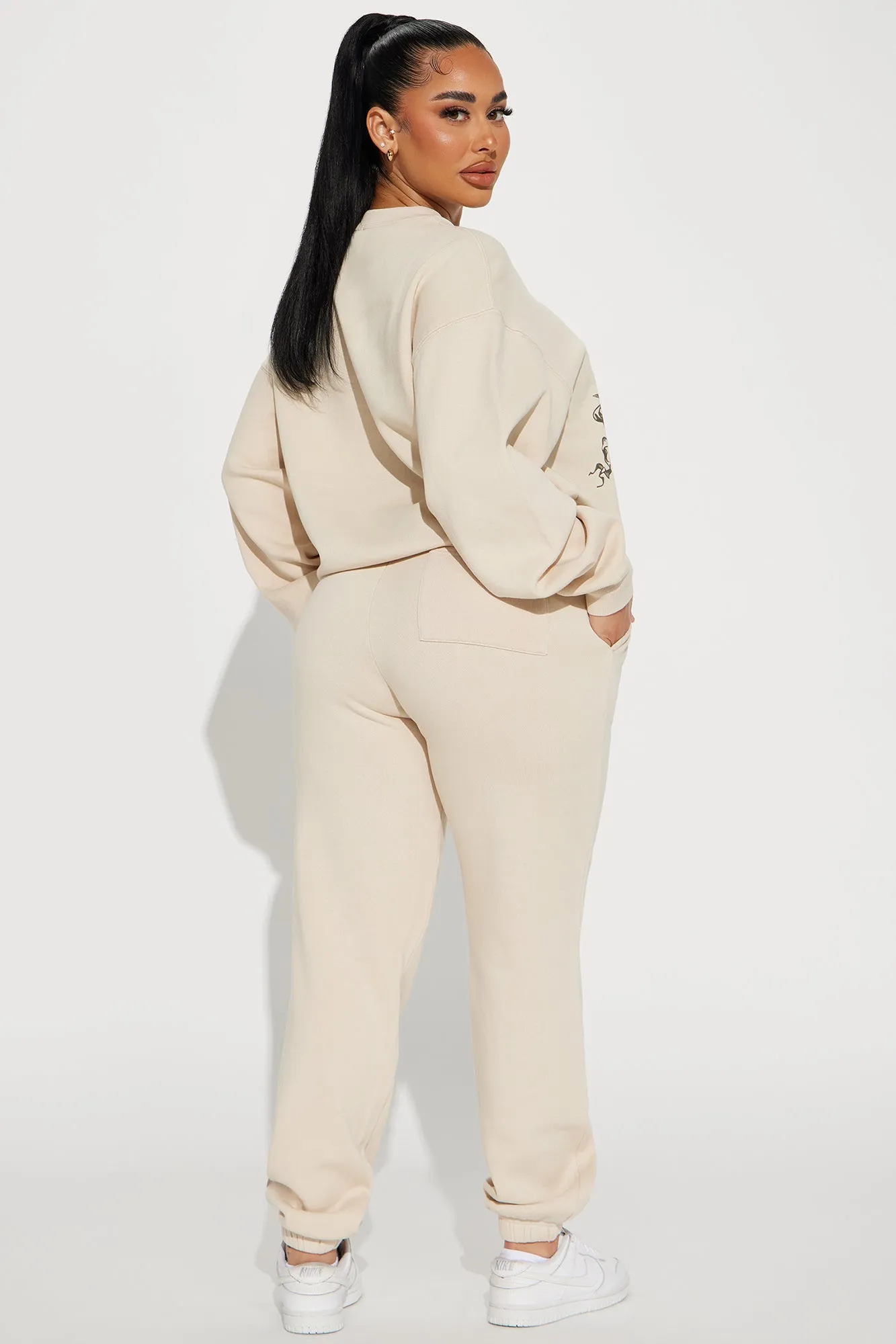 Ain't No Angel Sweatsuit - Taupe