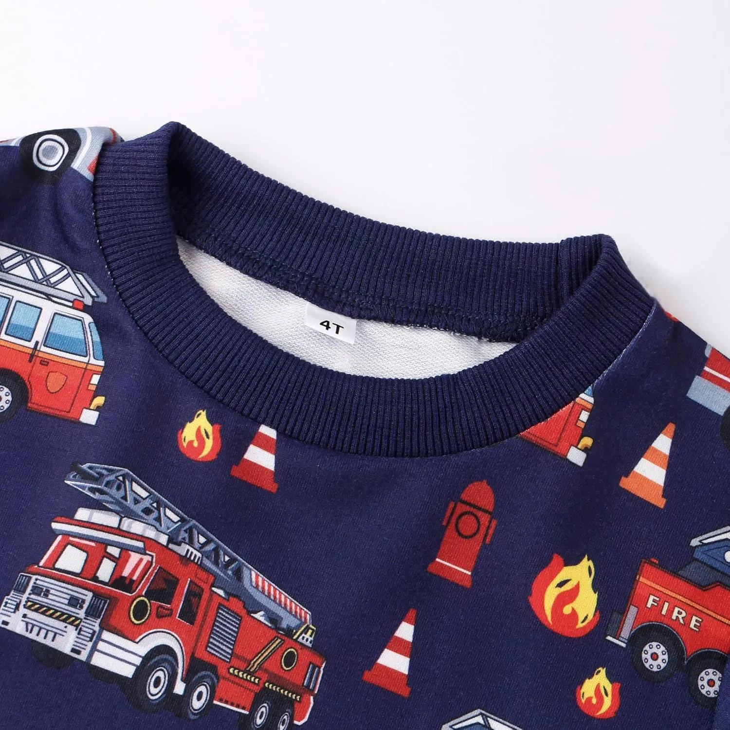 Akyzic Boys Sweatshirts Cotton Long Sleeve Crewneck Pullover Toddler Kids Winter Warm Shirt Sweater Tops 3t-8t