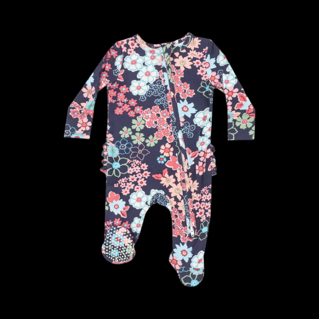 Angel Dear 2 Way Ruffle Zipper Footie