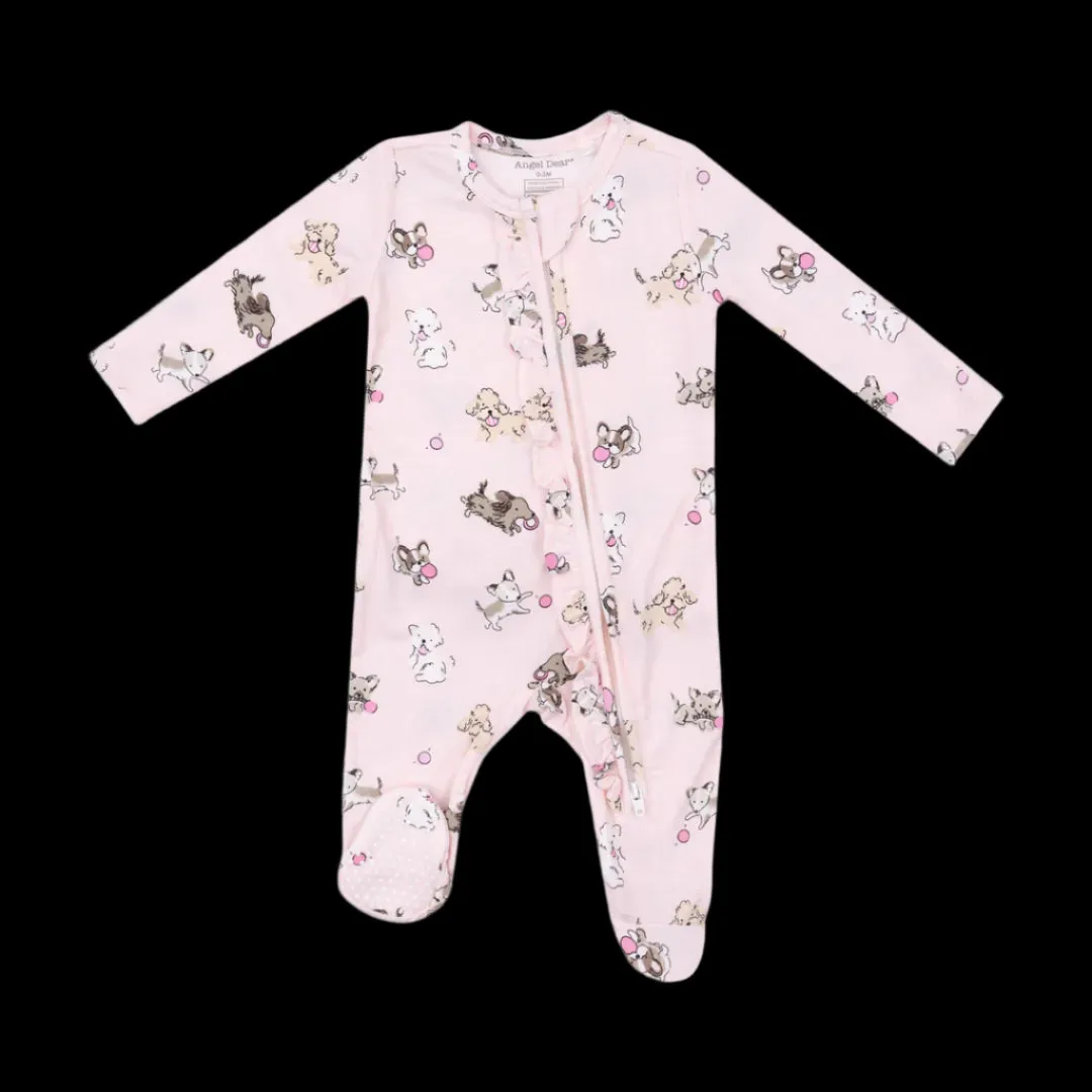 Angel Dear 2 Way Ruffle Zipper Footie