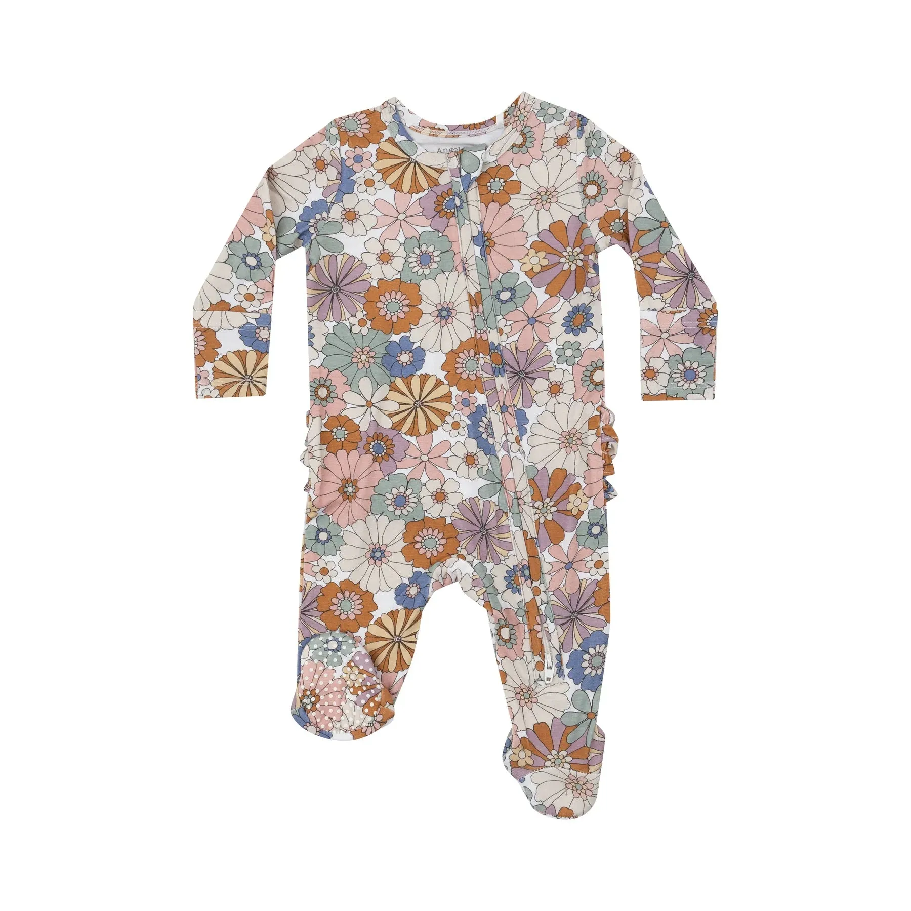 Angel Dear 2 Way Ruffle Zipper Footie