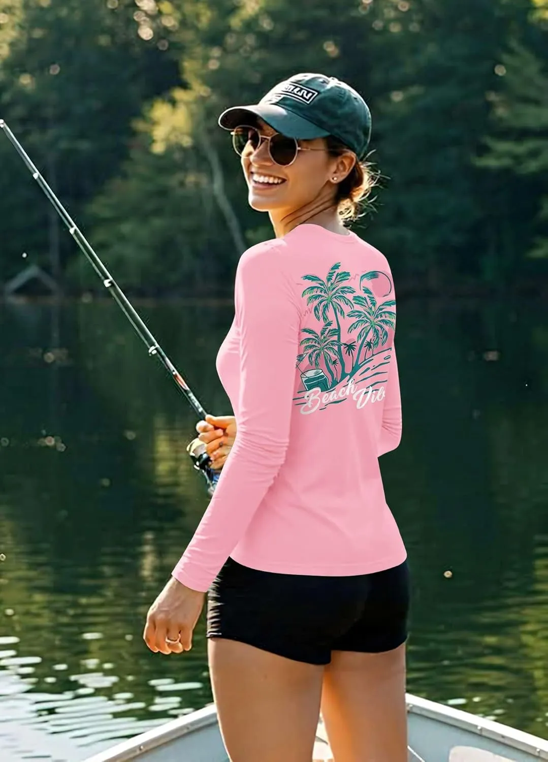 BesserBay Womens UPF 50  Long Sleeve Rash Guard Sun Protection Outdoor Performance Shirts for Hiking Swim Fishing