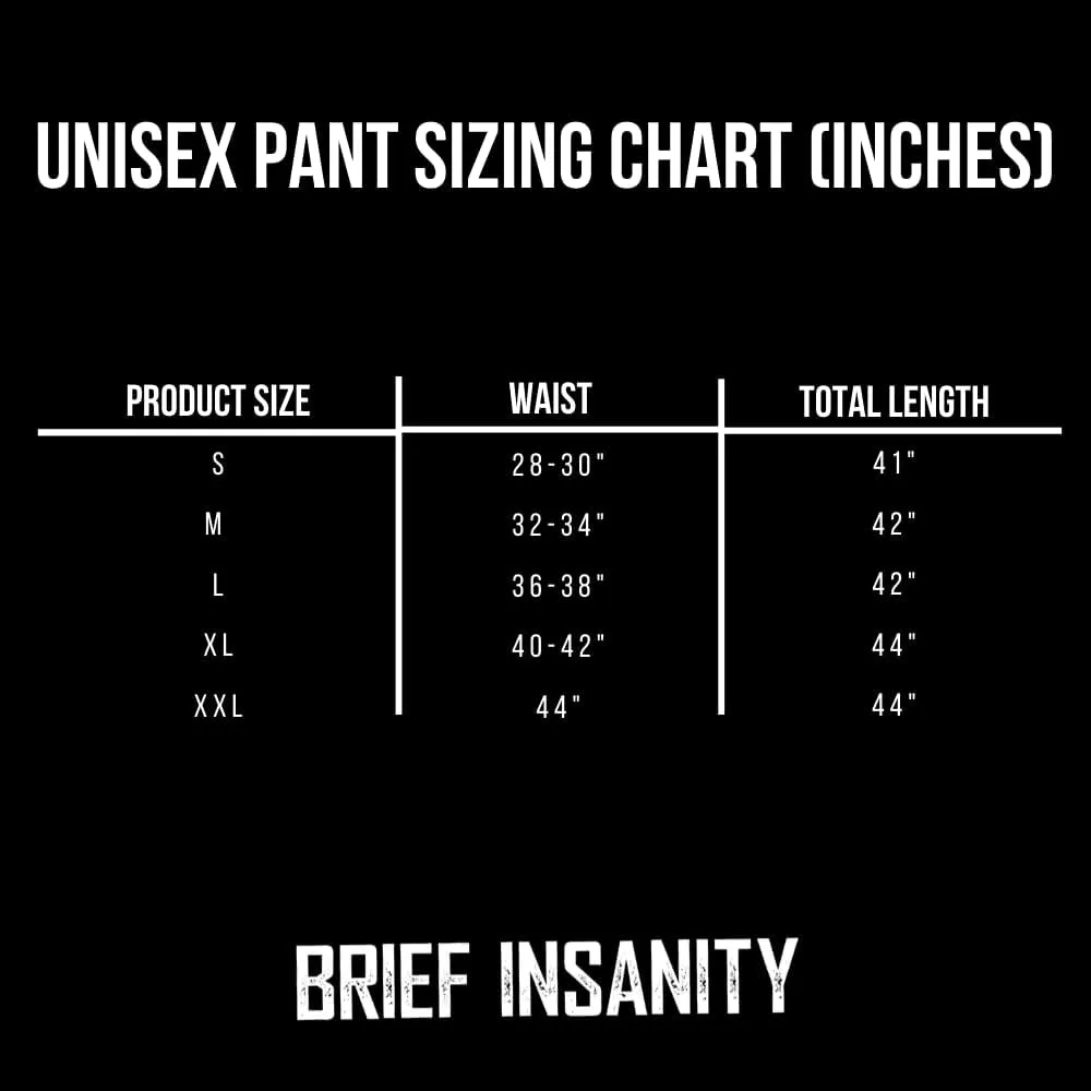 BRIEF INSANITY Comfortable Lounge Pajama Pants for Unisex | State & City Chalk Graphic Loungewear Bottoms