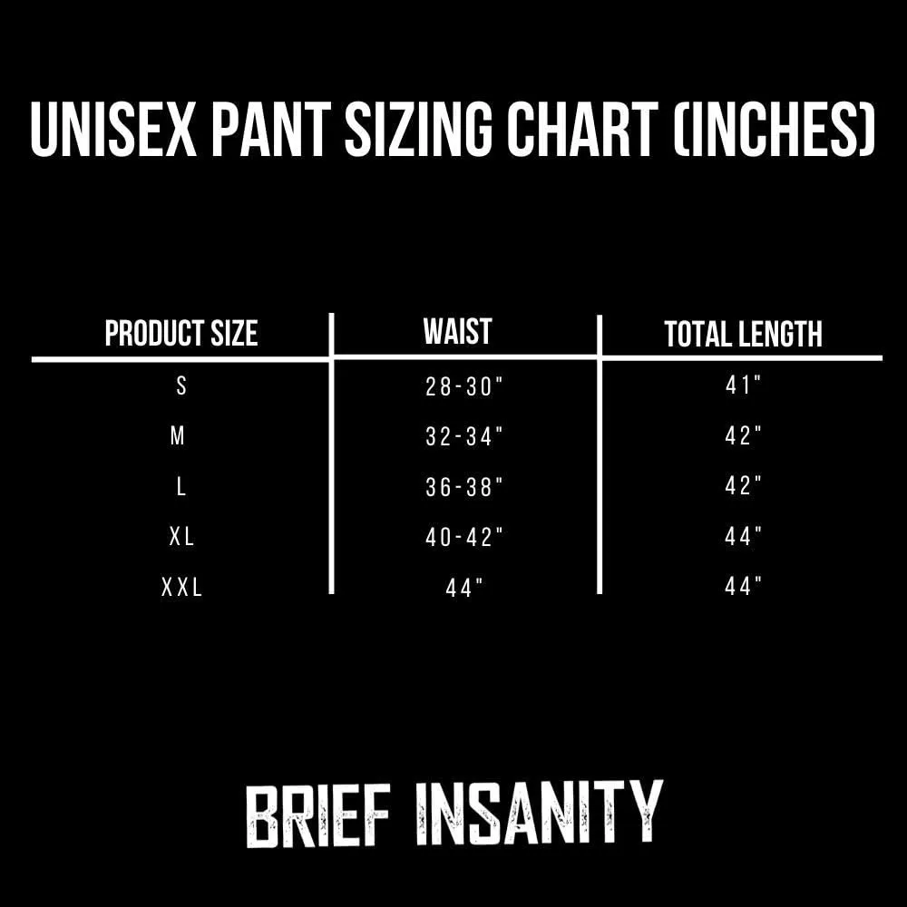 BRIEF INSANITY Comfortable Lounge Pajama Pants for Unisex | State & City Chalk Graphic Loungewear Bottoms