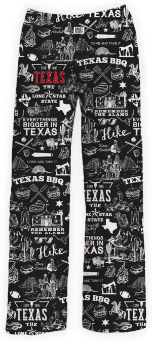 BRIEF INSANITY Comfortable Lounge Pajama Pants for Unisex | State & City Chalk Graphic Loungewear Bottoms