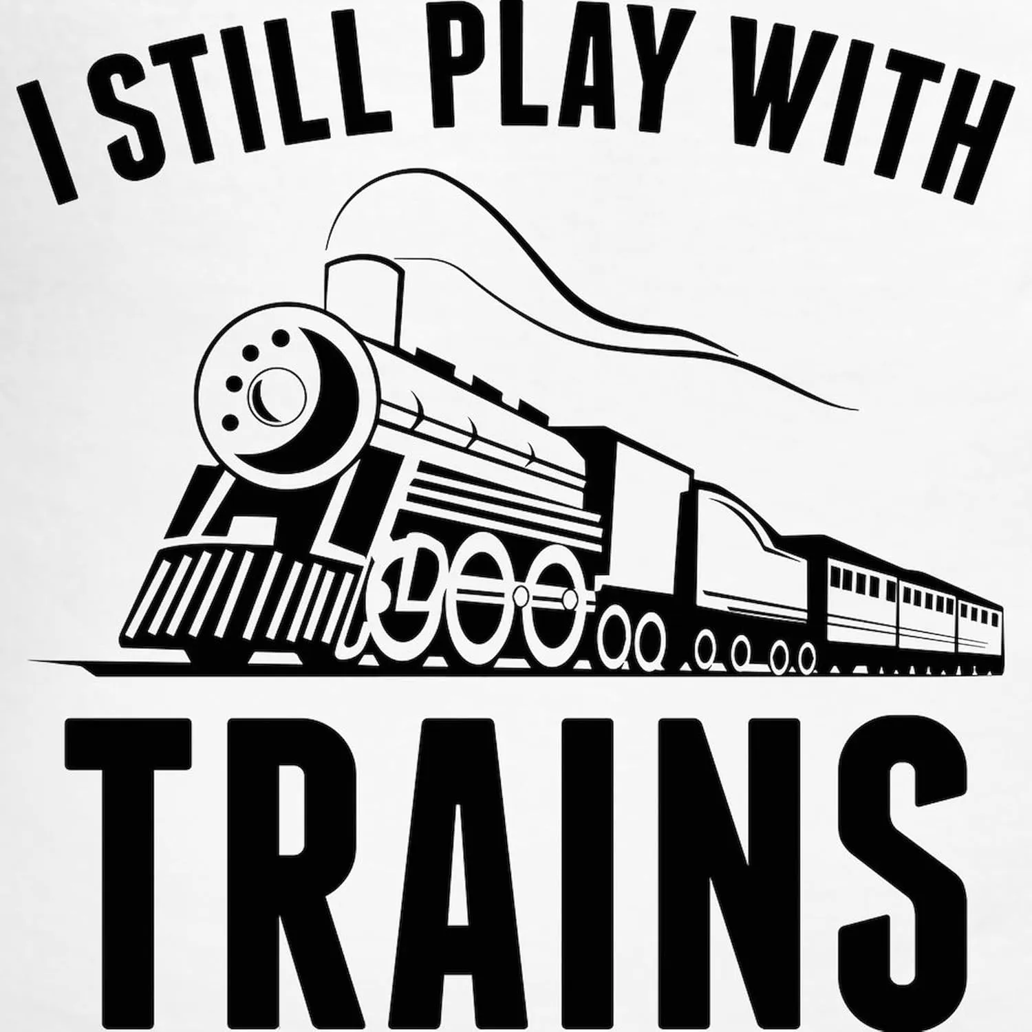 CafePress I Still Play With Trains Men's Light Pajamas Men's Novelty Light Pajama Set, Comfortable PJ Sleepwear