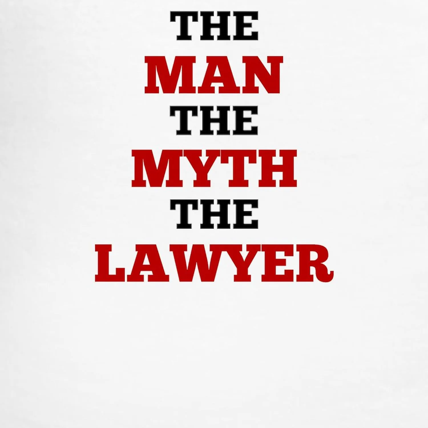 CafePress The Man The Myth The Lawyer Pajamas Men's Novelty Light Pajama Set, Comfortable PJ Sleepwear