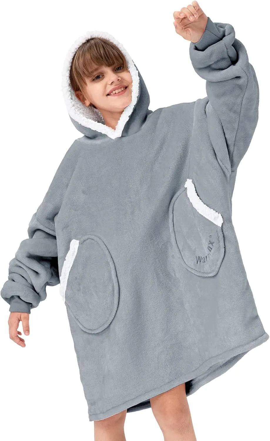 Century Star Wearable Blanket Hoodies for Women Men Sherpa Oversized Thick Cozy Fleece Soft Warm Adult Sweatshirt Hooded