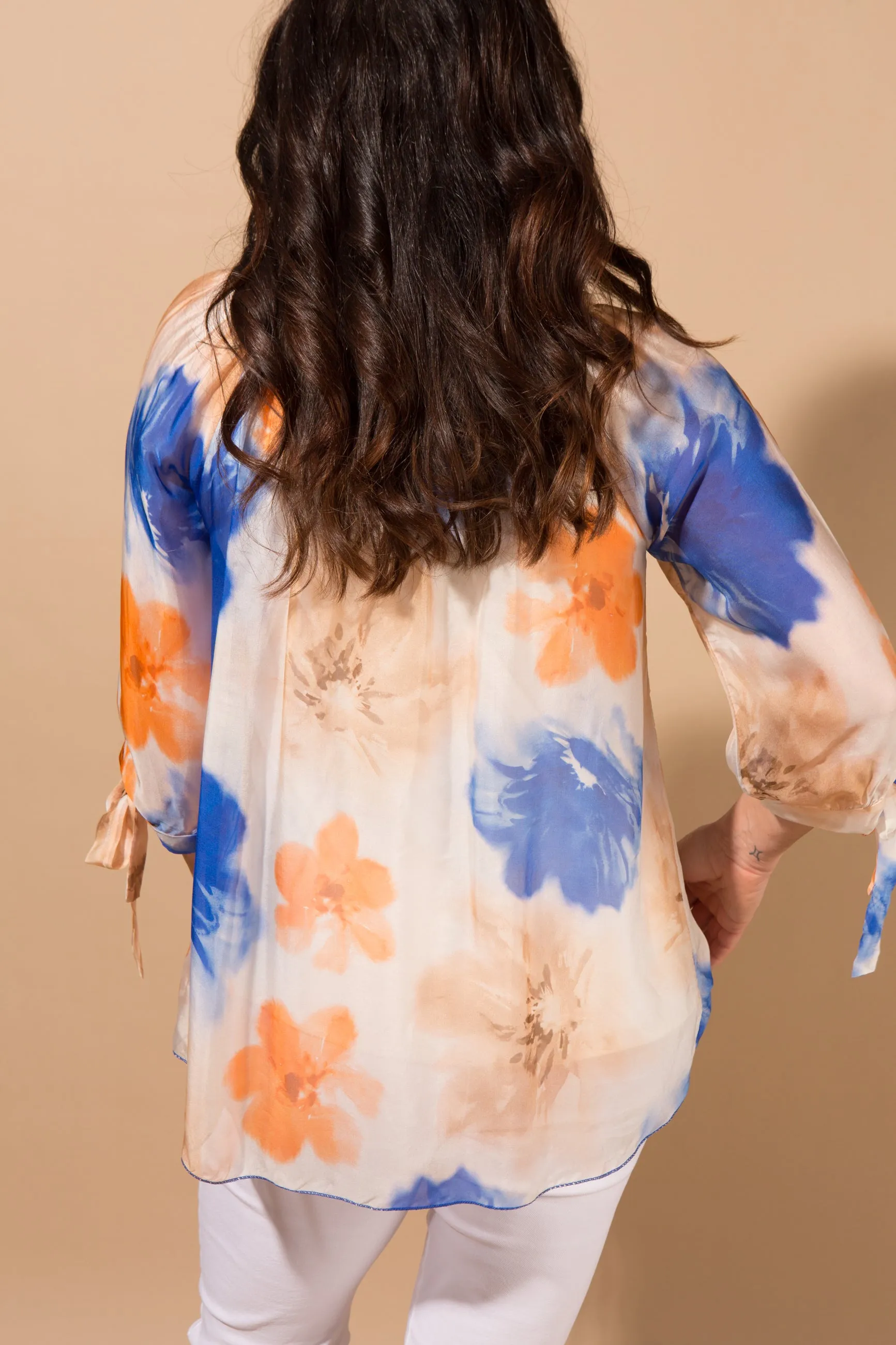 Cherry Blossom Silk Blend Top