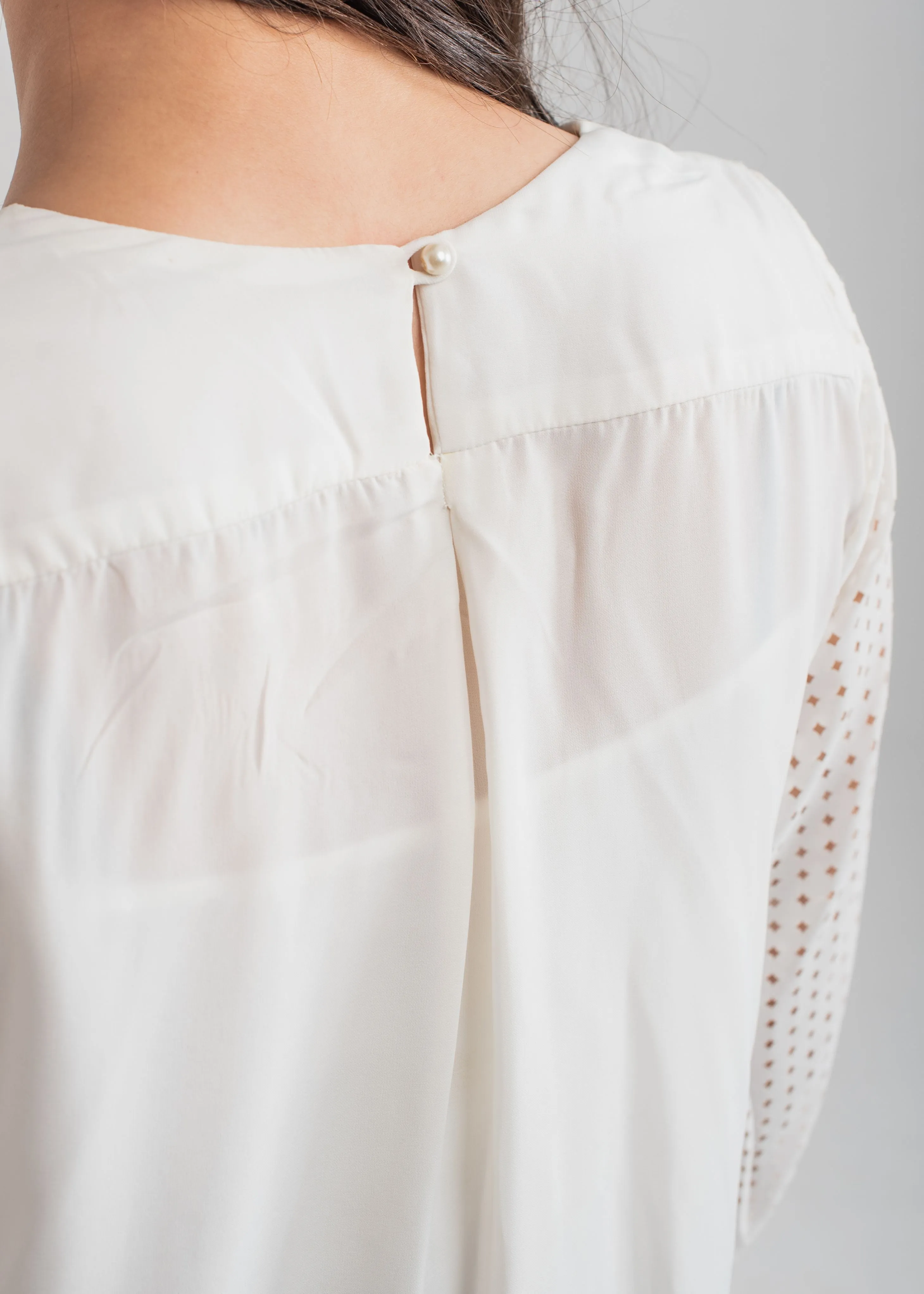 Cloud White Laser Cut Top