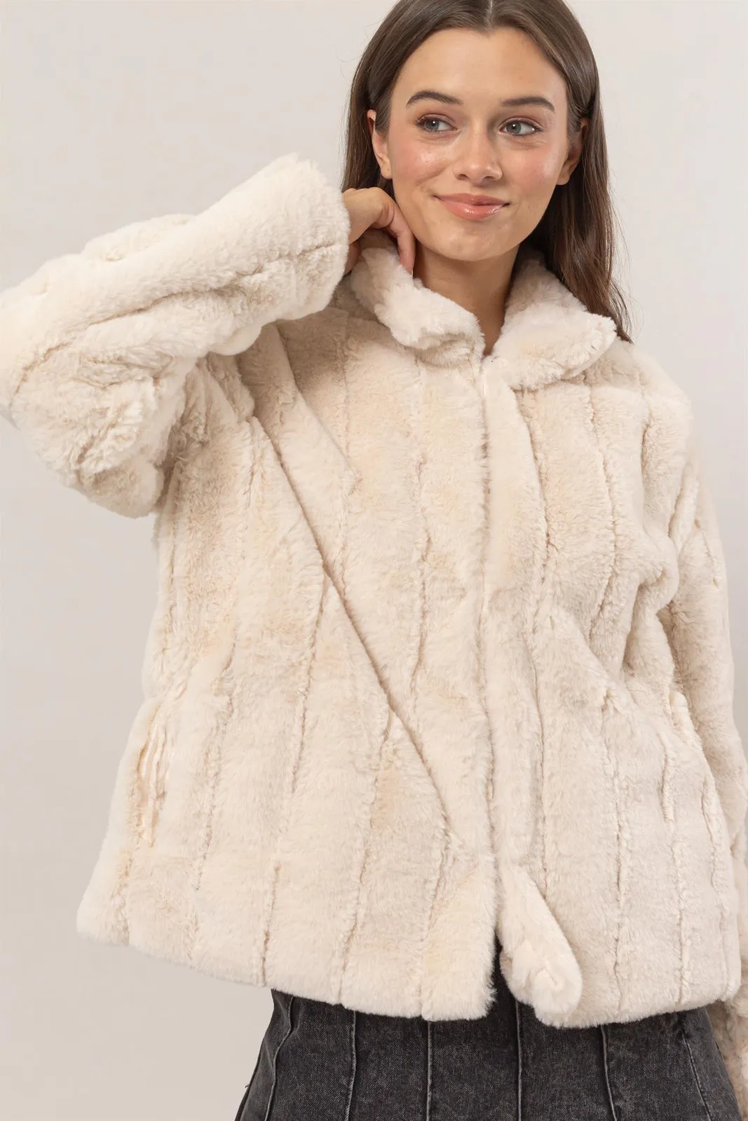 Cream Fur Jacket