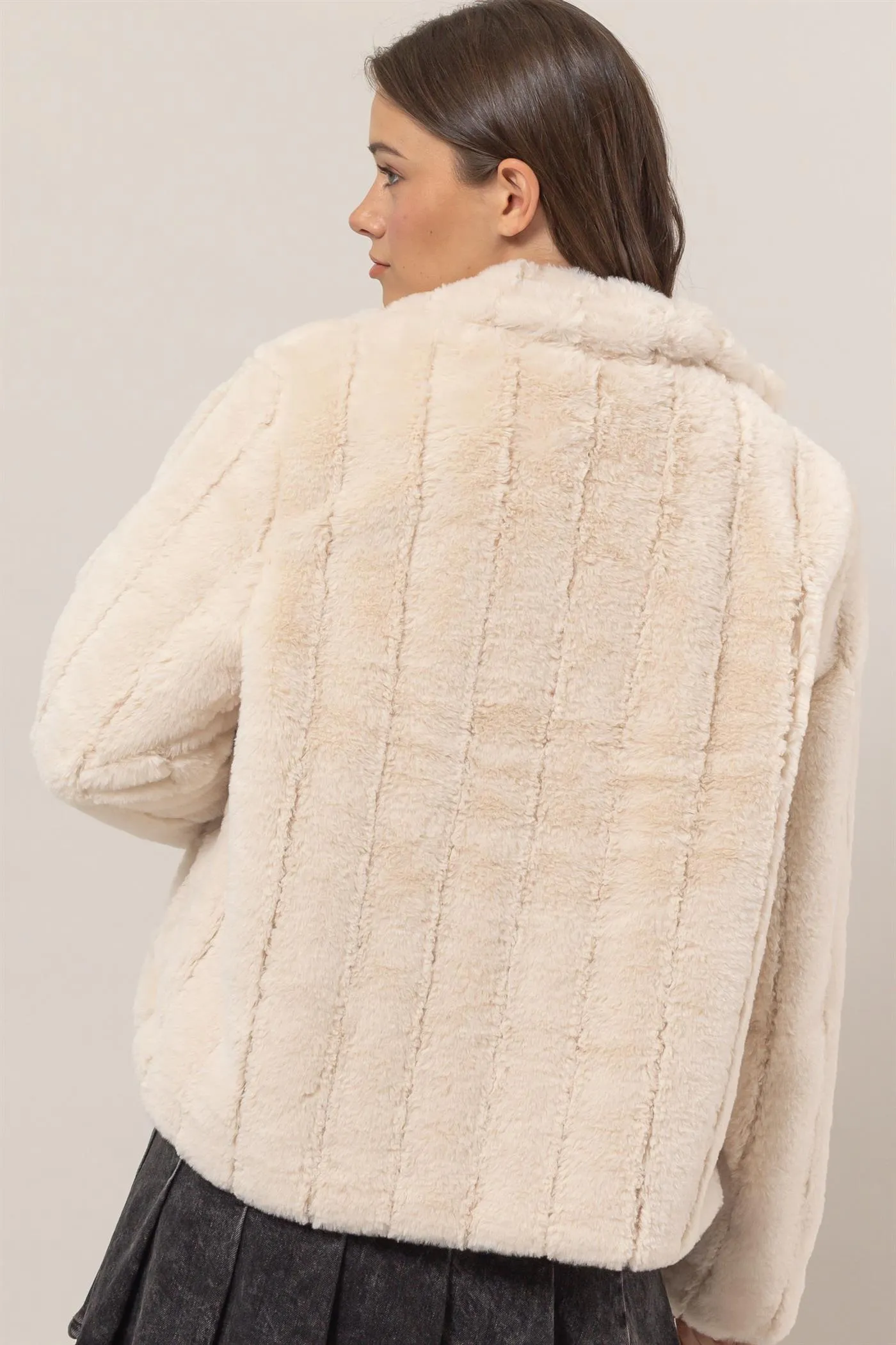 Cream Fur Jacket