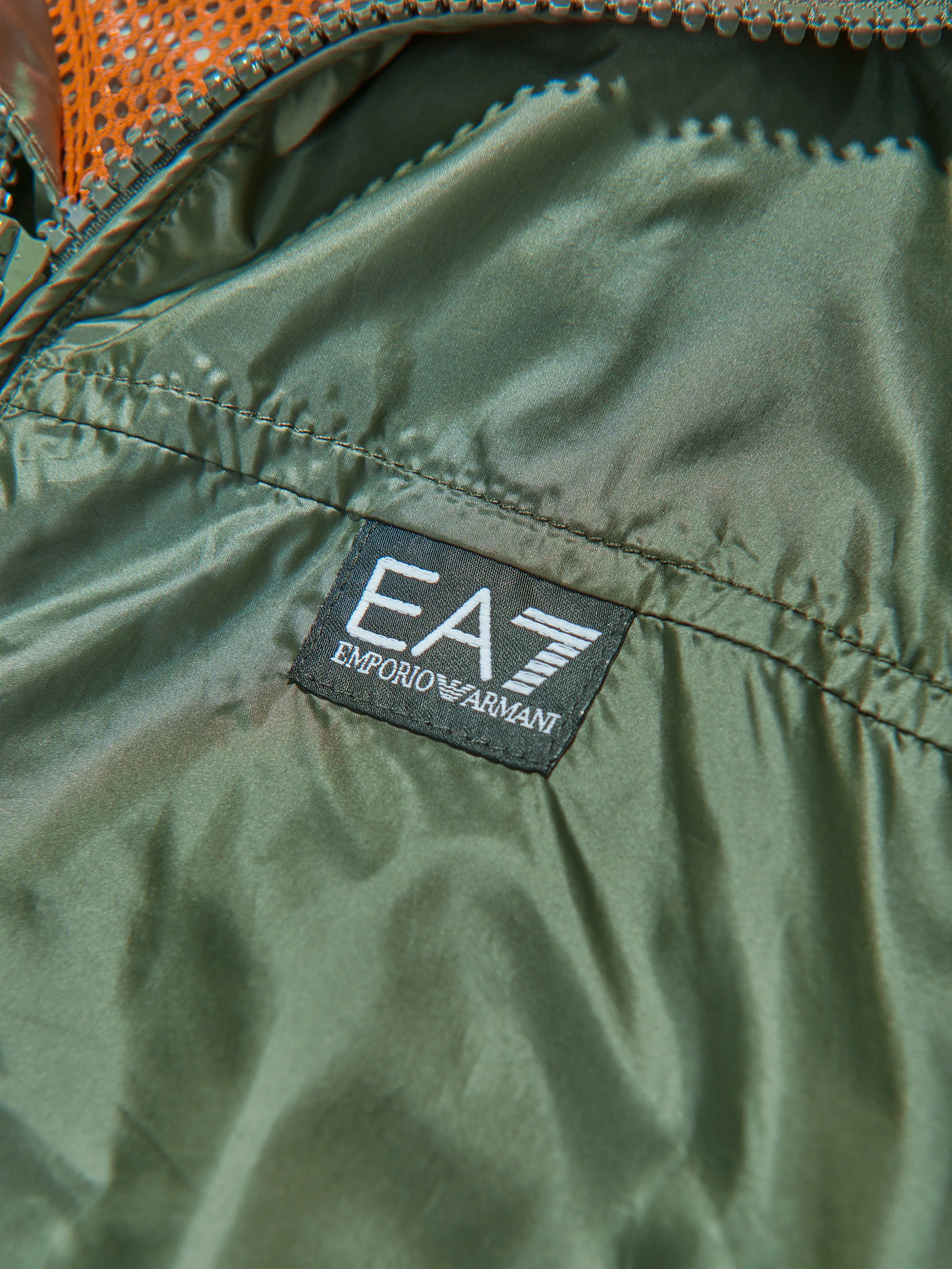 EA7 Emporio Armani Boys Logo Windbreaker in Green