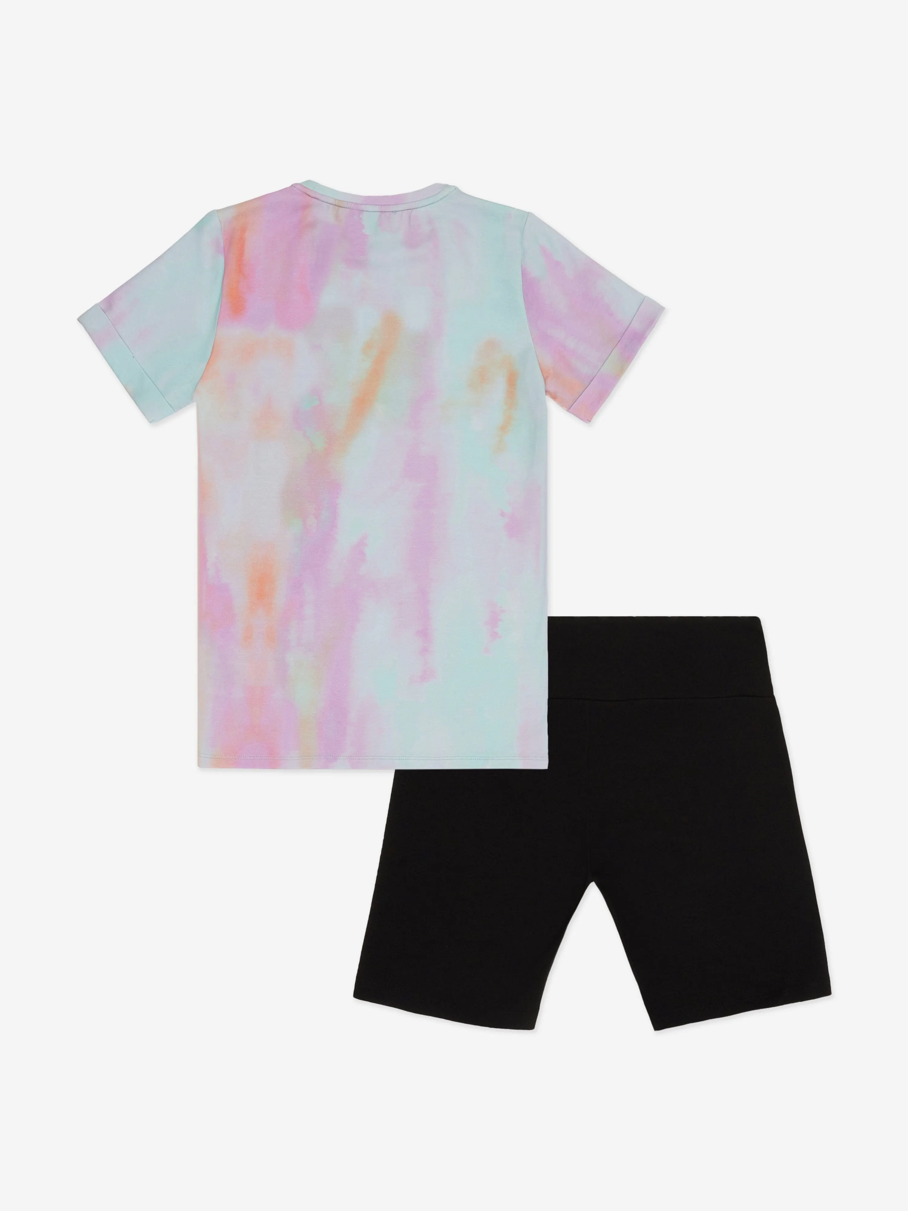 EA7 Emporio Armani Girls Tie Dye Short Set in Multicolour