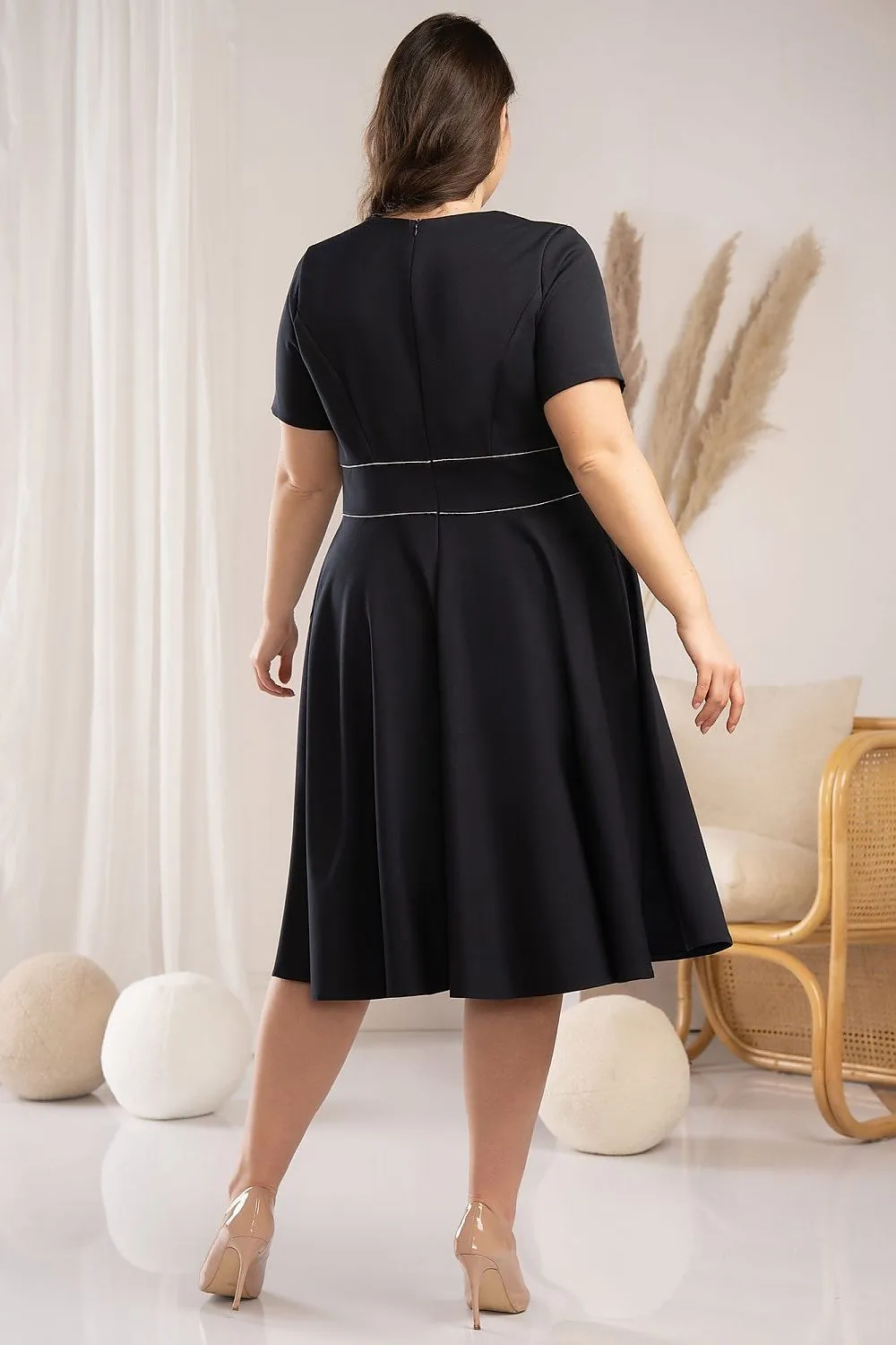 Elegant Curves Flared Dress - Karko Collection