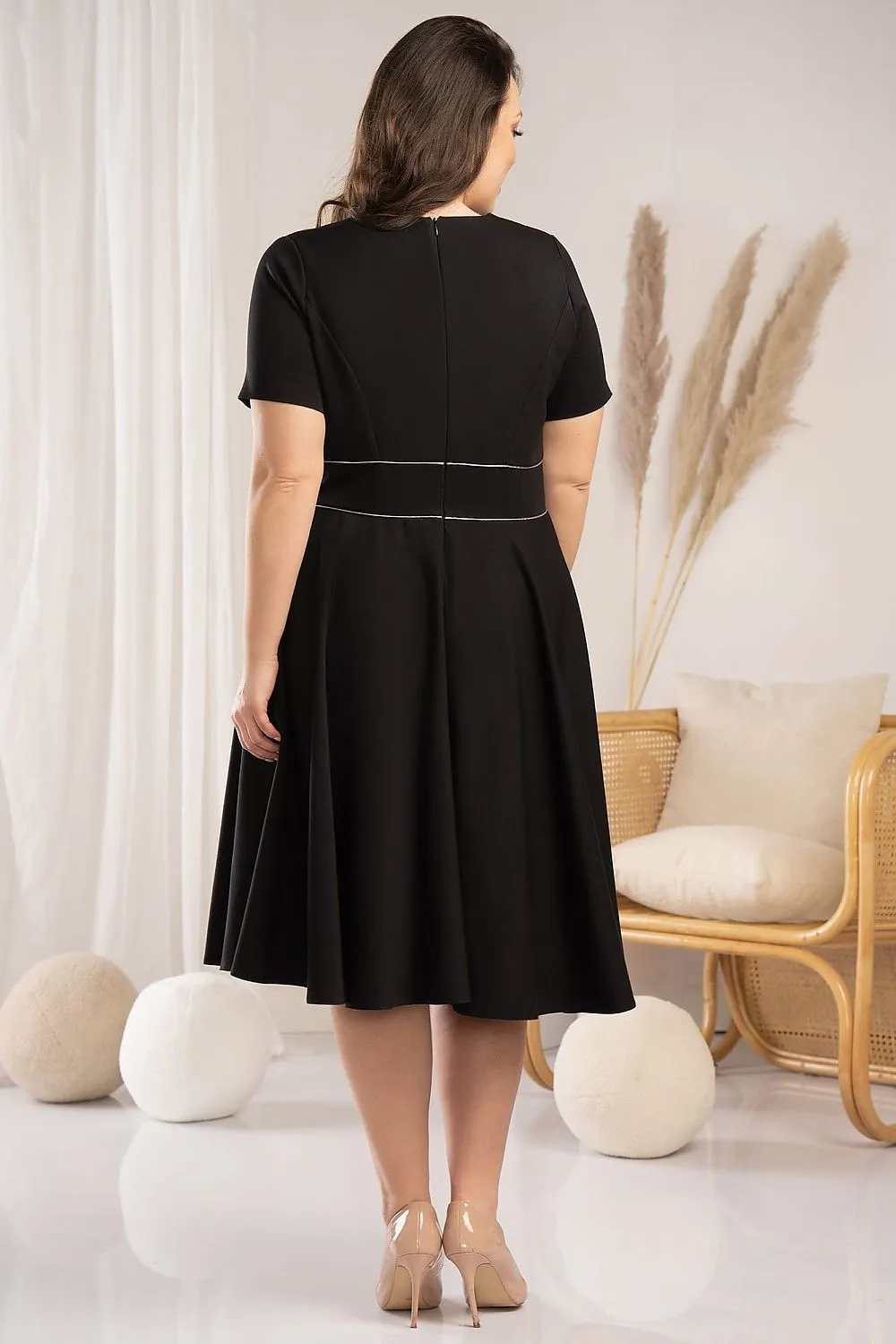 Elegant Curves Flared Dress - Karko Collection