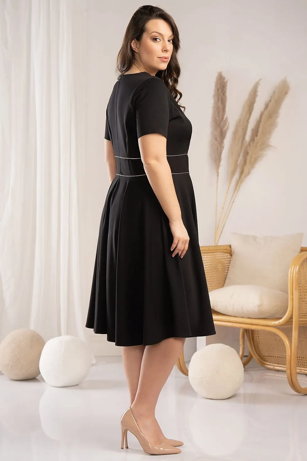 Elegant Curves Flared Dress - Karko Collection