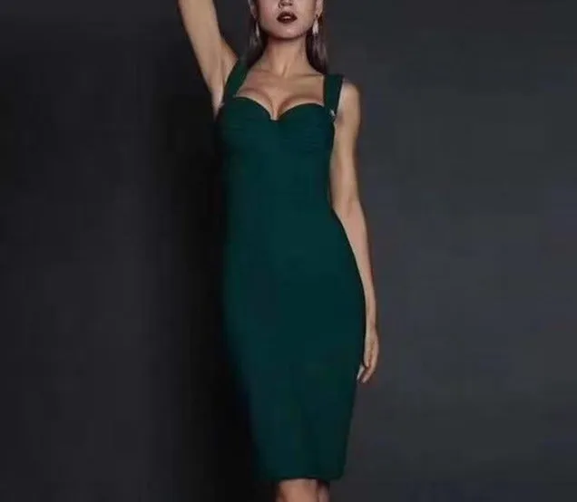 Elegant Sleeveless Bandage Dress