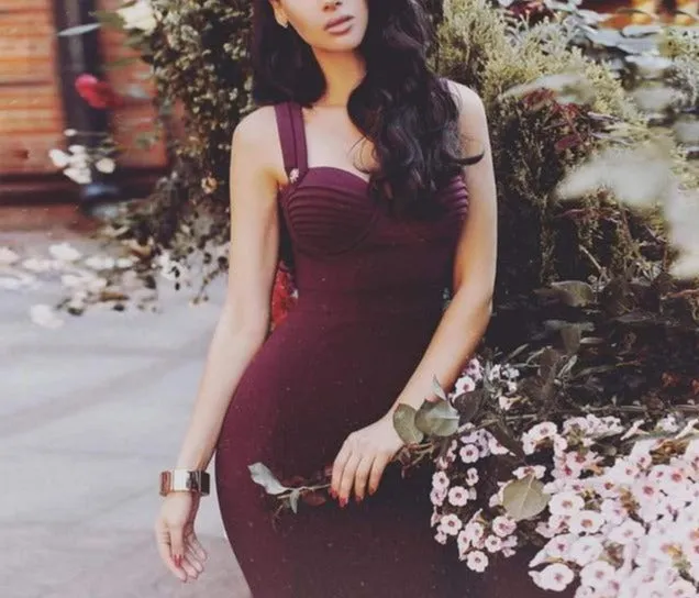 Elegant Sleeveless Bandage Dress