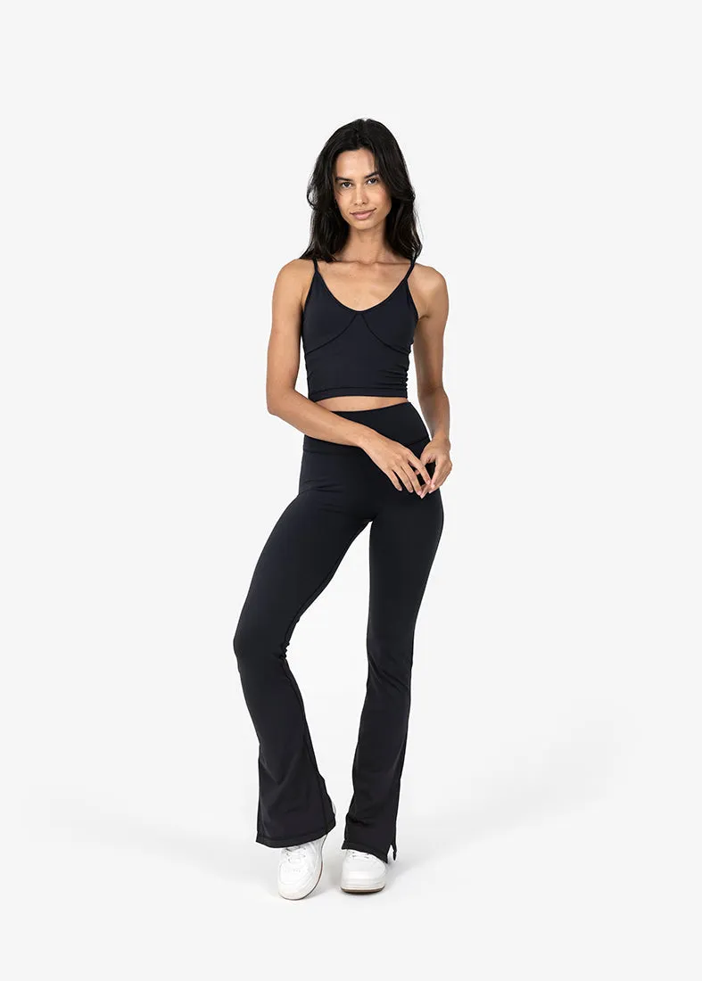 Elevate Life Kick Flare Legging Black