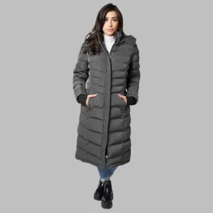 Elora Maxi Puffer: Warm, Vegan Winter Coat (40 Inch)