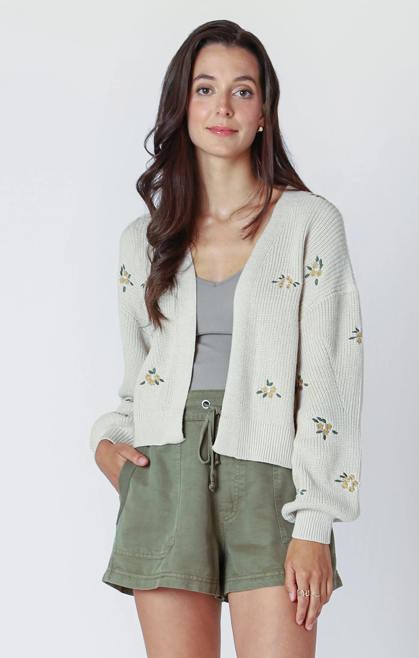 Embroidered Cardigan