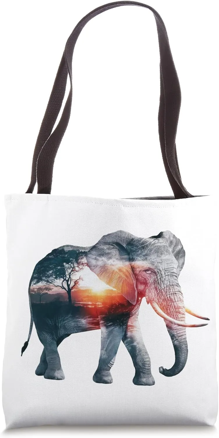 fashion men, women, youth, elephant, summer 2024 trend T Tote Bag