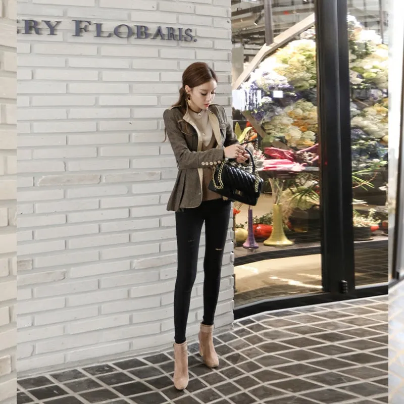 Fashion women comfortable work style thick warm coat new arrival