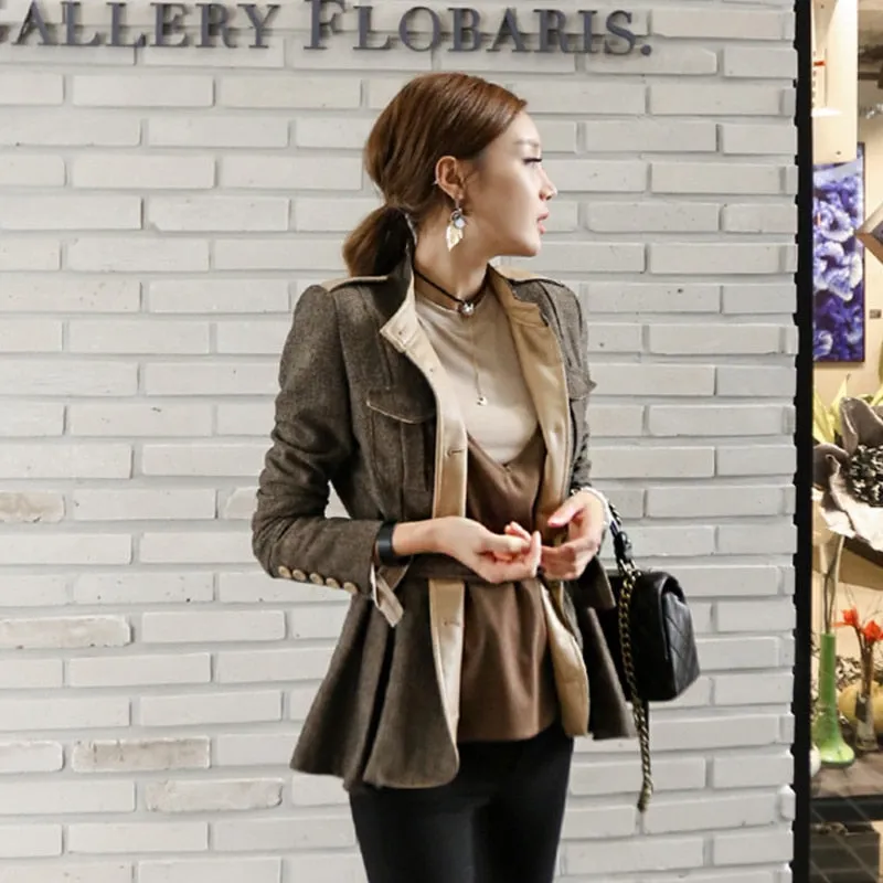 Fashion women comfortable work style thick warm coat new arrival