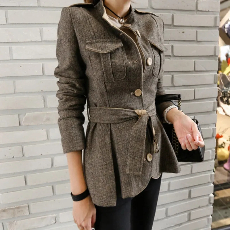 Fashion women comfortable work style thick warm coat new arrival
