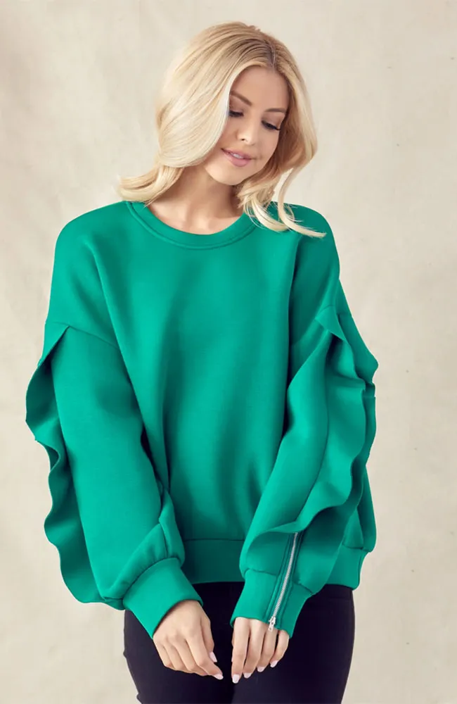 Ferra Top in Emerald