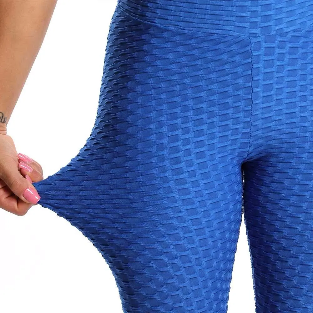 FITTOO Womens High Waisted Yoga Pants Tummy Control Scrunched Booty Leggings Workout Running Butt Lift Textured Tights
