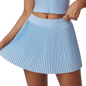 FUNSEED Pleated Tennis Skirts for Women High Waist Golf Skirt Tummy Control Athletic Skorts for Running Workout Pickleball