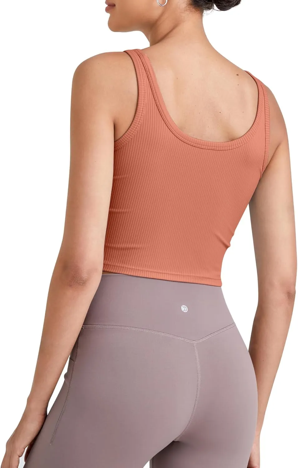 G4Free Workout Tank Tops for Women Slim Fitted U Neck Ribbed Athletic Gym Yoga Cropped Tanks Summer Casual