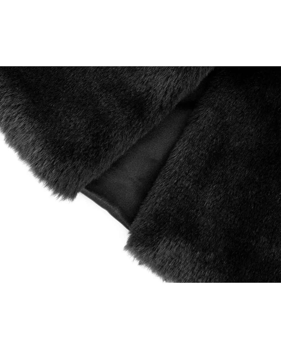 Girls Buttoned Oversize Collared Bolero Shrug
