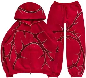 Gothic Hoodies Jacket Y2K Hip Hop Hoodie for Women Men Graphic Full Zip up Oversized Hoodies