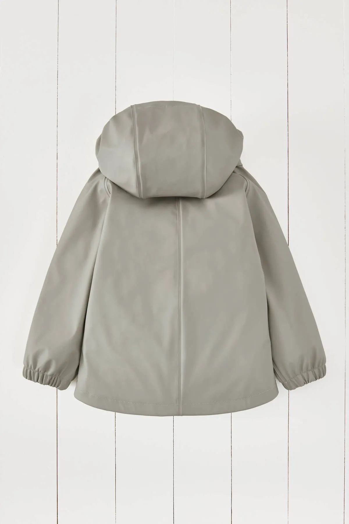 Grass & Air - Geothermal Grey Kids Waterproof Rain Jacket