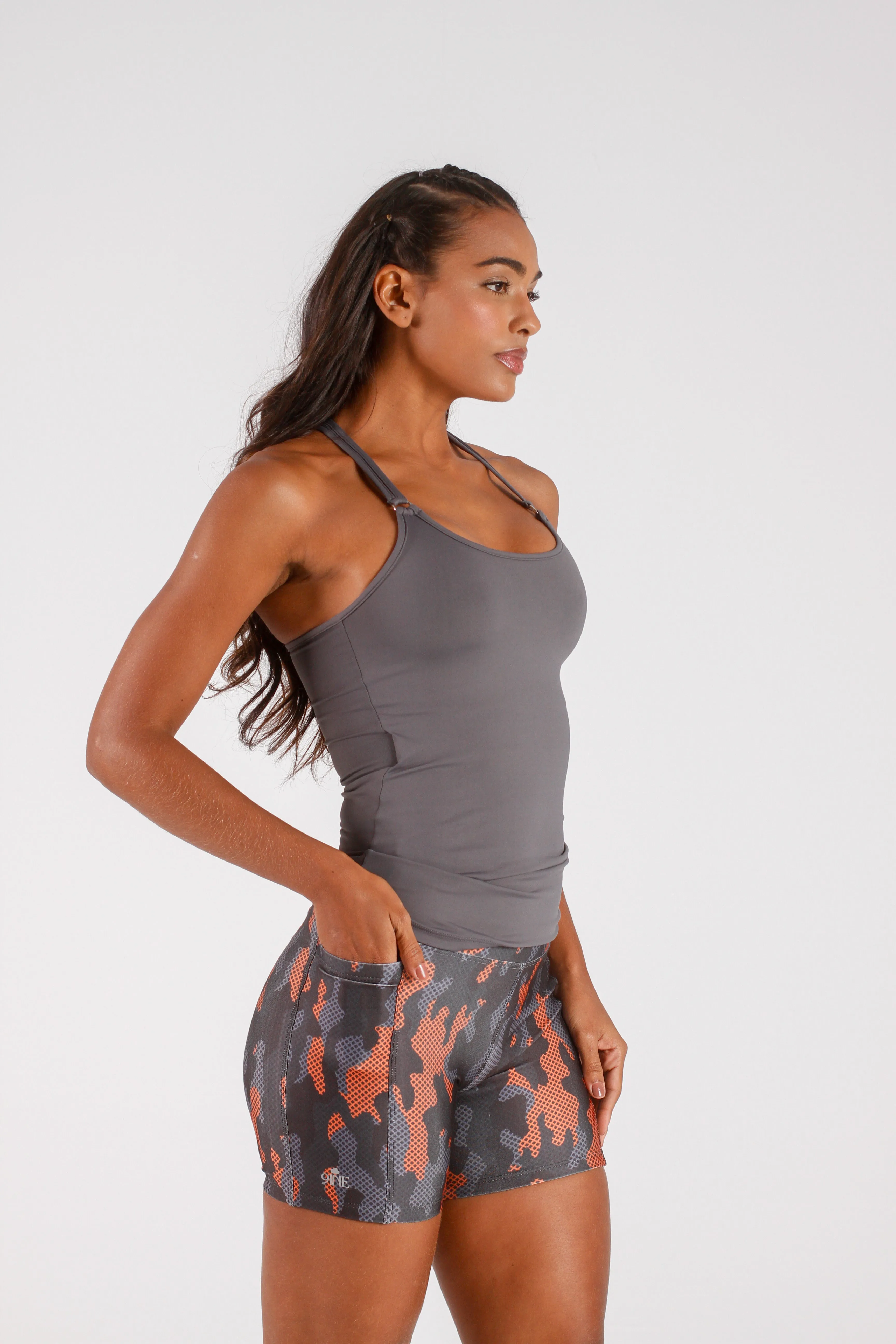 Grey Racerback Tank