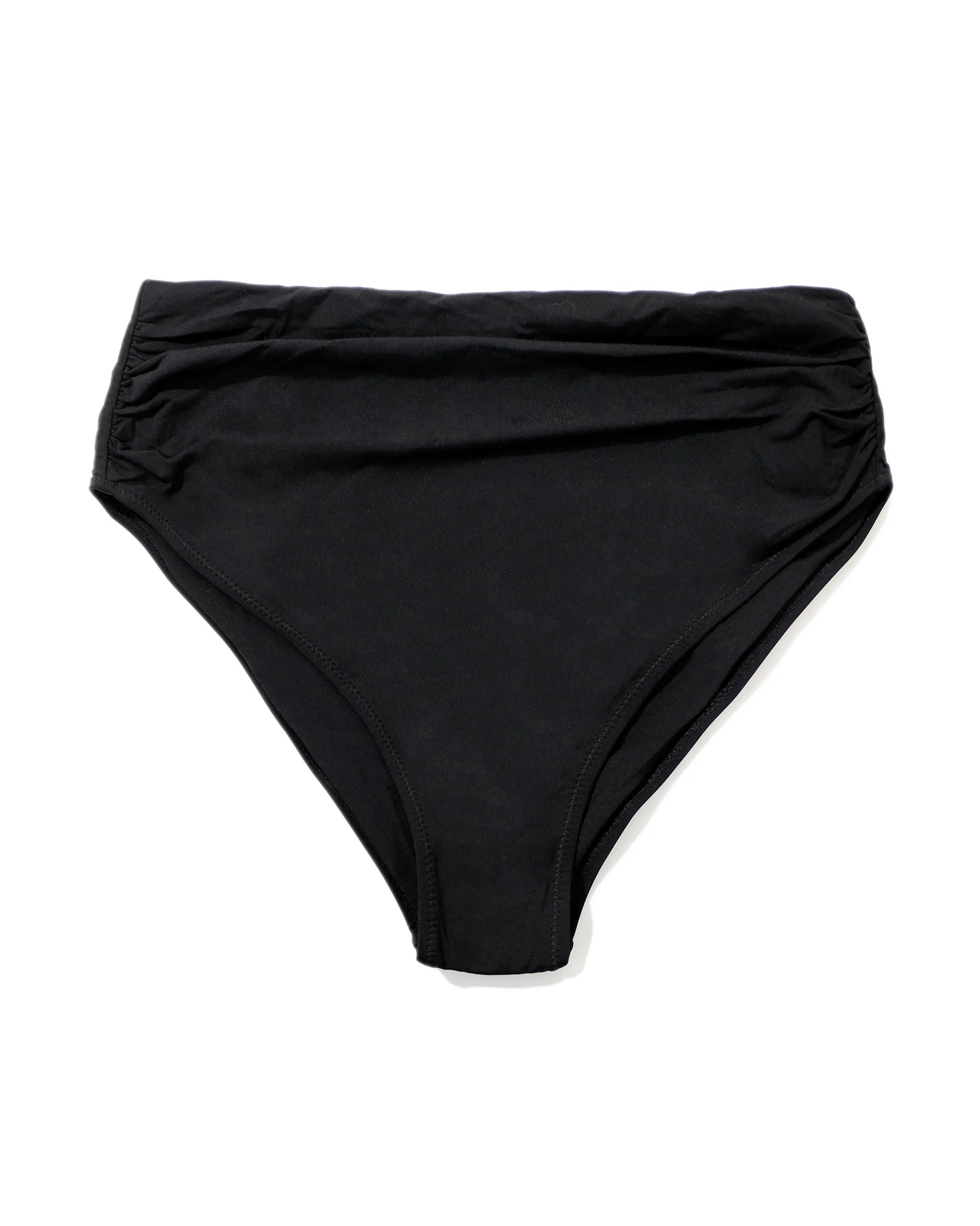 High Rise Cheeky Swimsuit Bottom Black