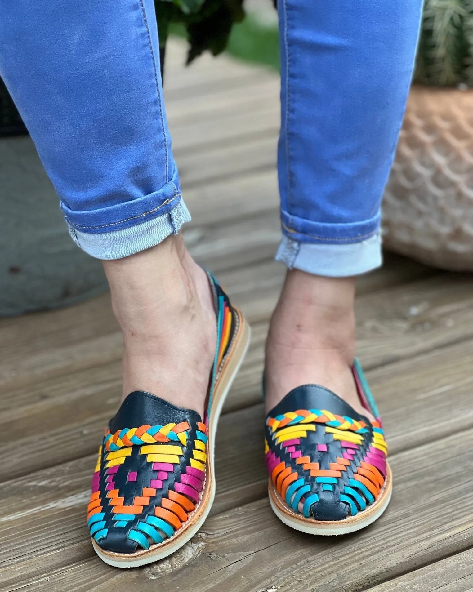Huarache Megan Multi-Blue