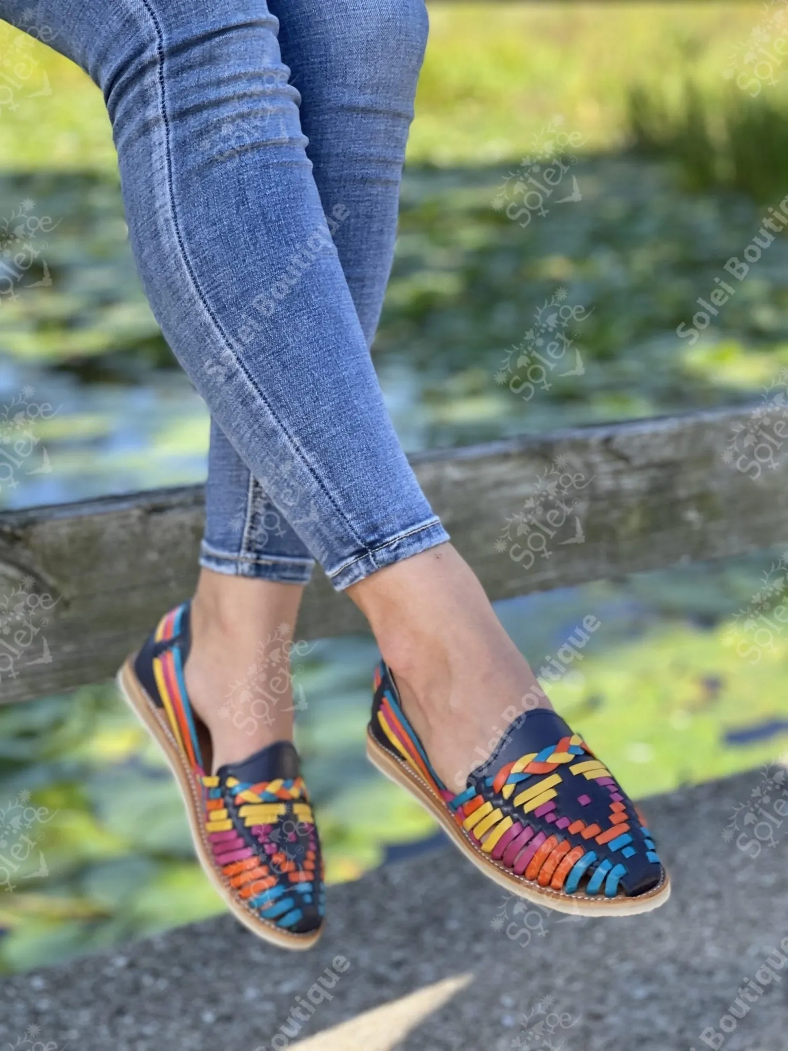 Huarache Megan Multi-Blue