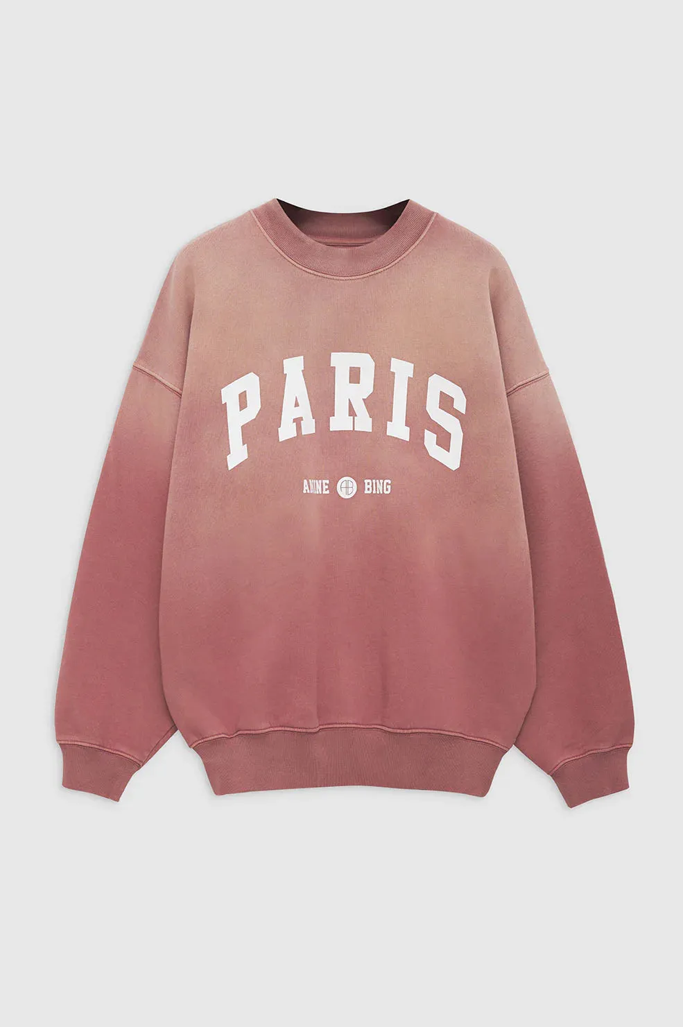 Jaci Sweatshirt University Paris Washed Faded Terracotta
