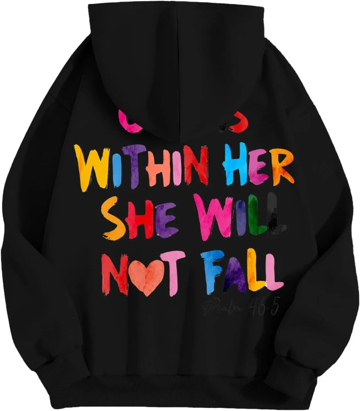 Jesus Christian Graphic Hoodies for Women Teen Girls Oversized Long Sleeve Trendy Casual Sweatshirts Y2K Weighted Pullover