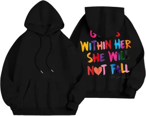 Jesus Christian Graphic Hoodies for Women Teen Girls Oversized Long Sleeve Trendy Casual Sweatshirts Y2K Weighted Pullover