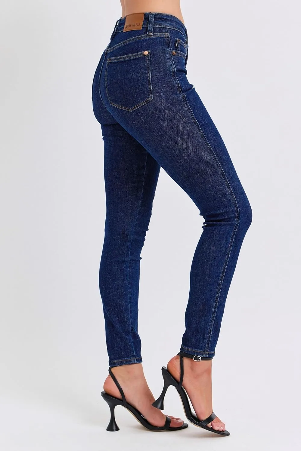 Judy Blue Tummy Control Classic Skinny Jeans  Women's Mid-Rise Sculpting Fit, Comfortable Stretch Jeans-88894