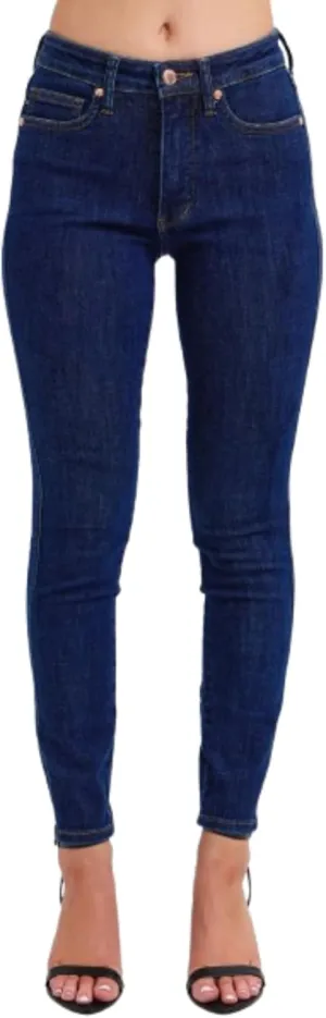 Judy Blue Tummy Control Classic Skinny Jeans  Women's Mid-Rise Sculpting Fit, Comfortable Stretch Jeans-88894