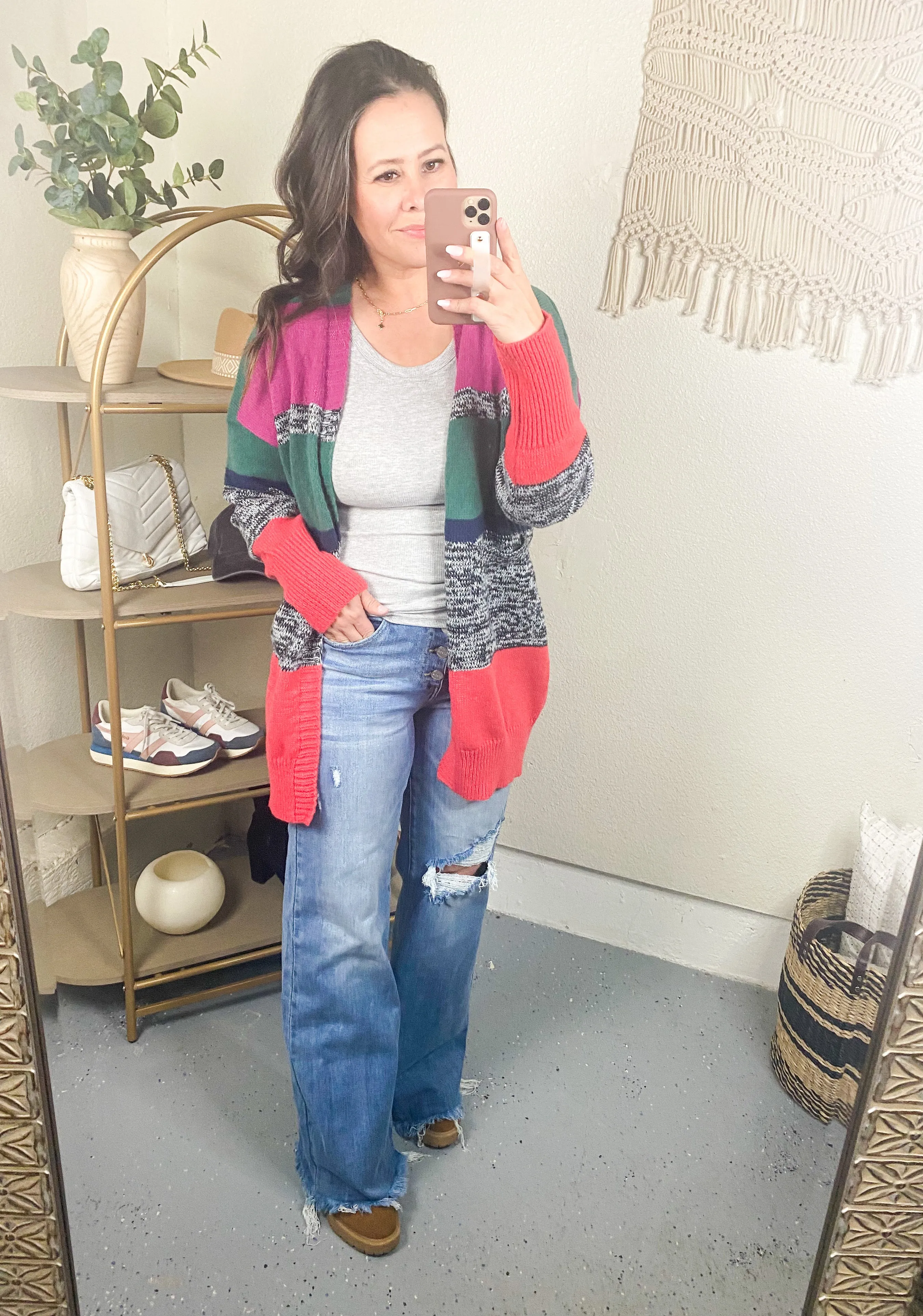 Keep it Cozy Striped Cardigan