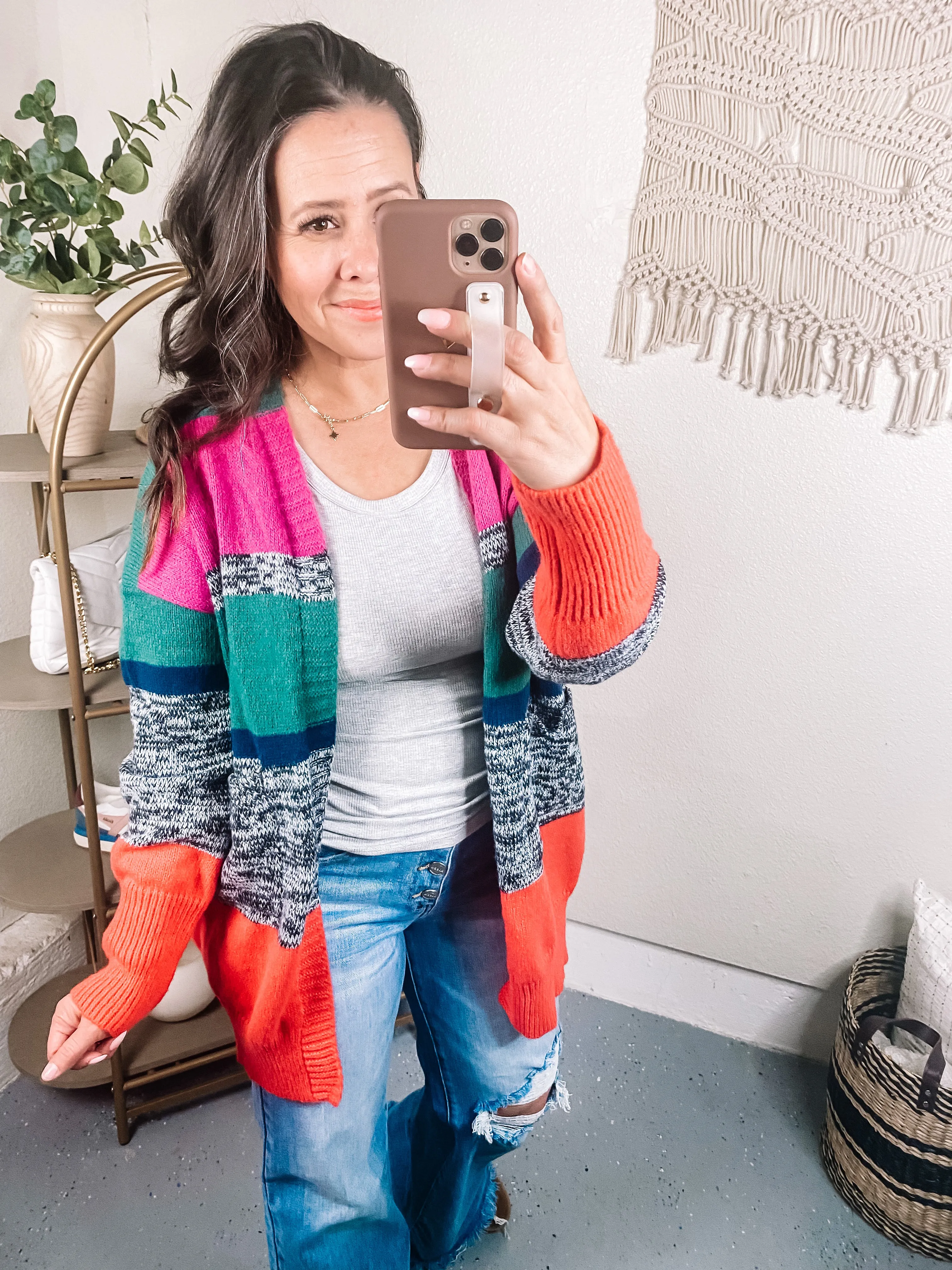 Keep it Cozy Striped Cardigan