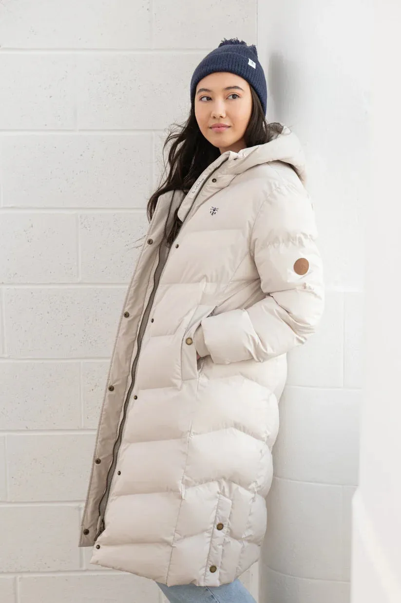 Lighthouse Savannah Ladies Long Padded Coat Irish Cream